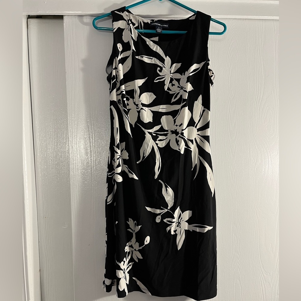 Black & White Floral Dress